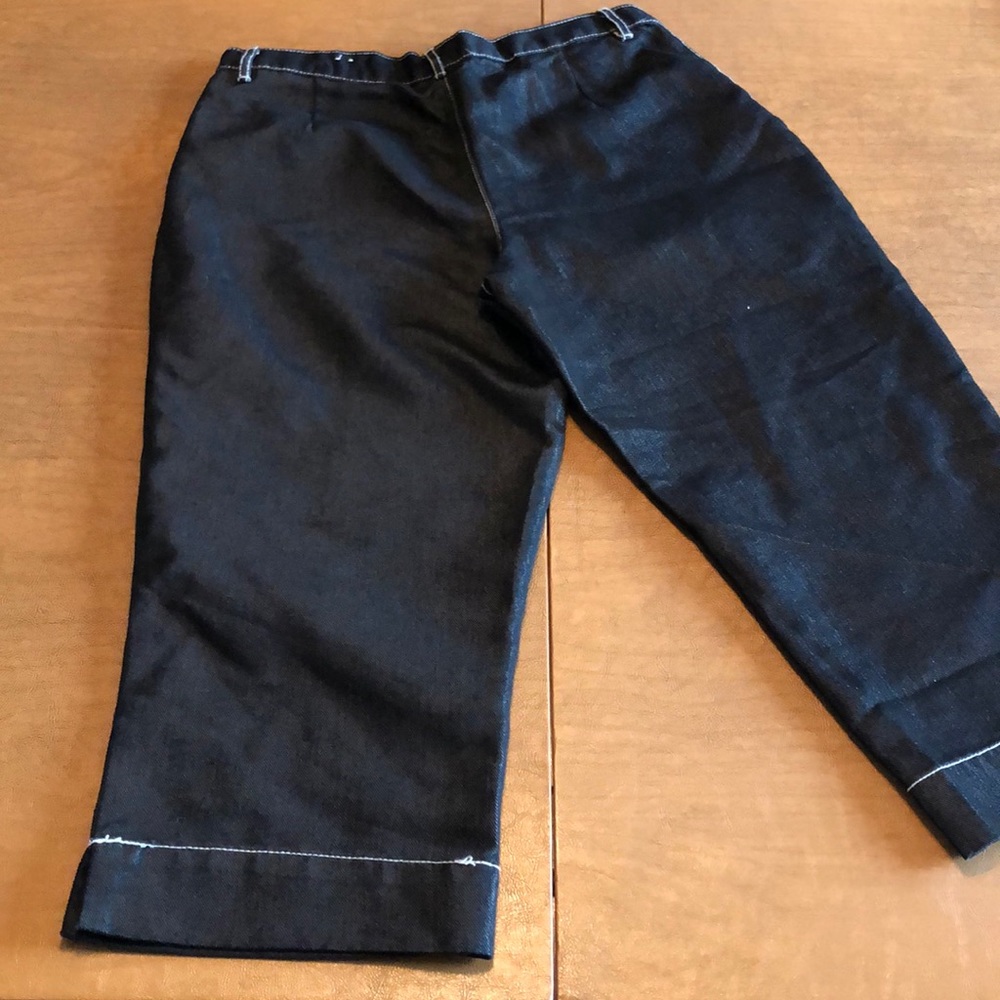 Vintage NO EXCUSES High Waist Black Capri Pants - Picture 4 of 7